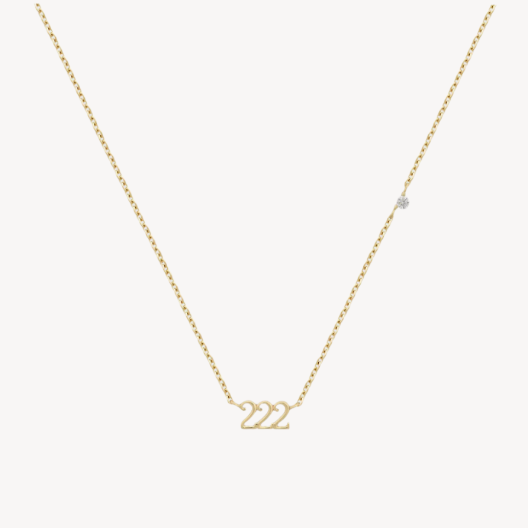 222 angel number necklace meaning alignment 