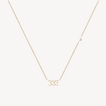 333 Angel Number Necklace. 18K gold-plated, hypoallergenic & tarnish-resistant, featuring a CZ stone
