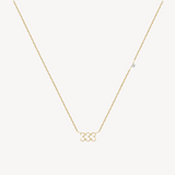 333 Angel Number Necklace. 18K gold-plated, hypoallergenic & tarnish-resistant, featuring a CZ stone