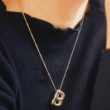 18K Gold Balloon Alphabet Necklace