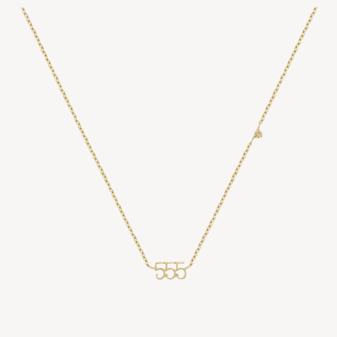 555 angel number gold chocker necklace meaning chance