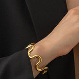 Amara Wavy Bold Bracelet