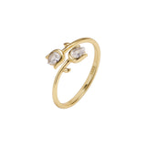 Tulipe Ring – Gold Plated Sterling Silver