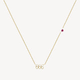 666 Angel Number Chicker Necklace. 18K gold-plated, hypoallergenic & tarnish-resistan