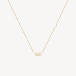 888 Angel Number Necklace. 18K gold-plated, hypoallergenic & tarnish-resistant, featuring a CZ stone