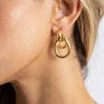 Experience effortless elegance with Andy Knot Earrings. 18K gold-plated, hypoallergenic & waterproof Australia