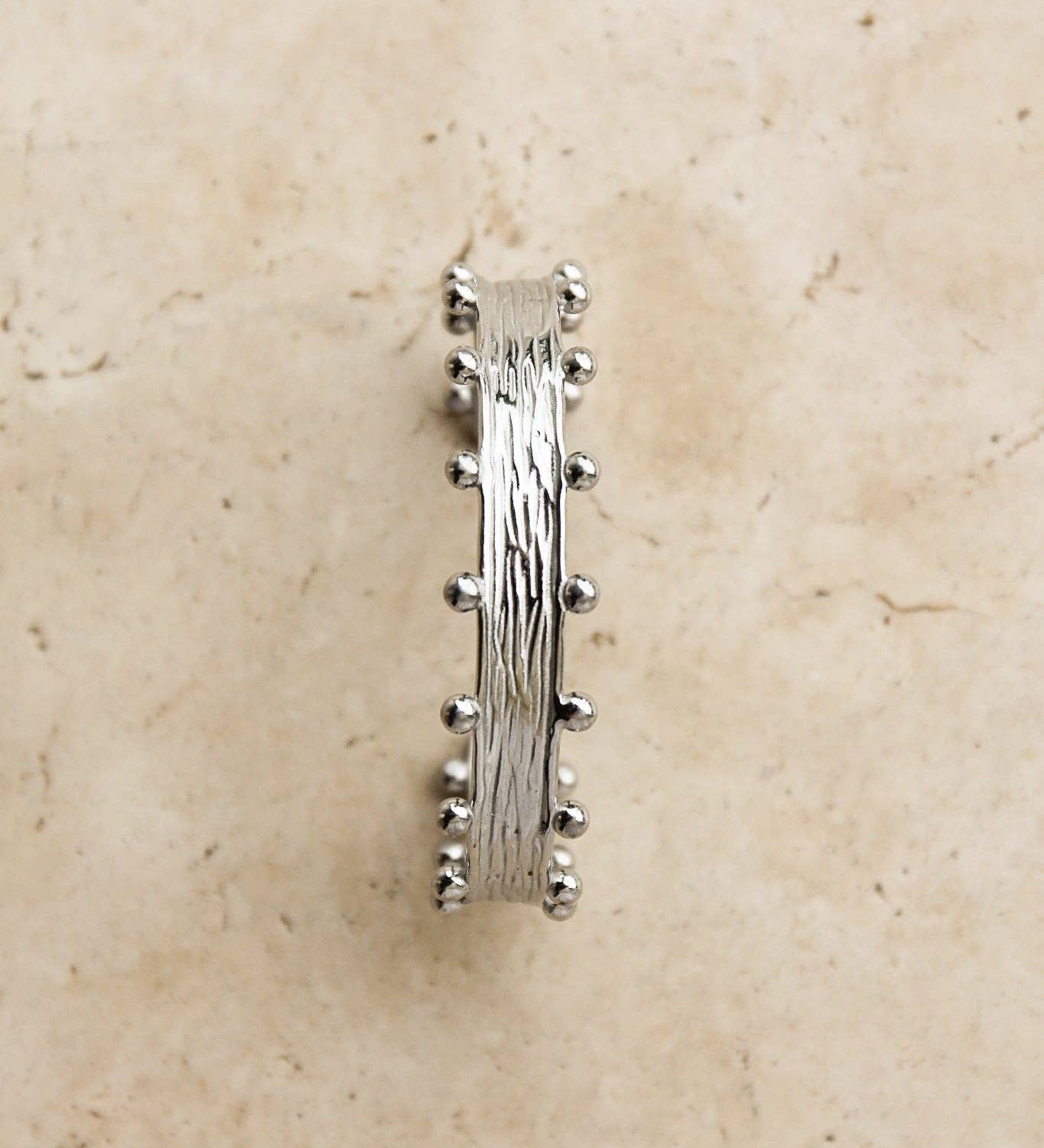 Aria Textured Cuff Bracelet  staged