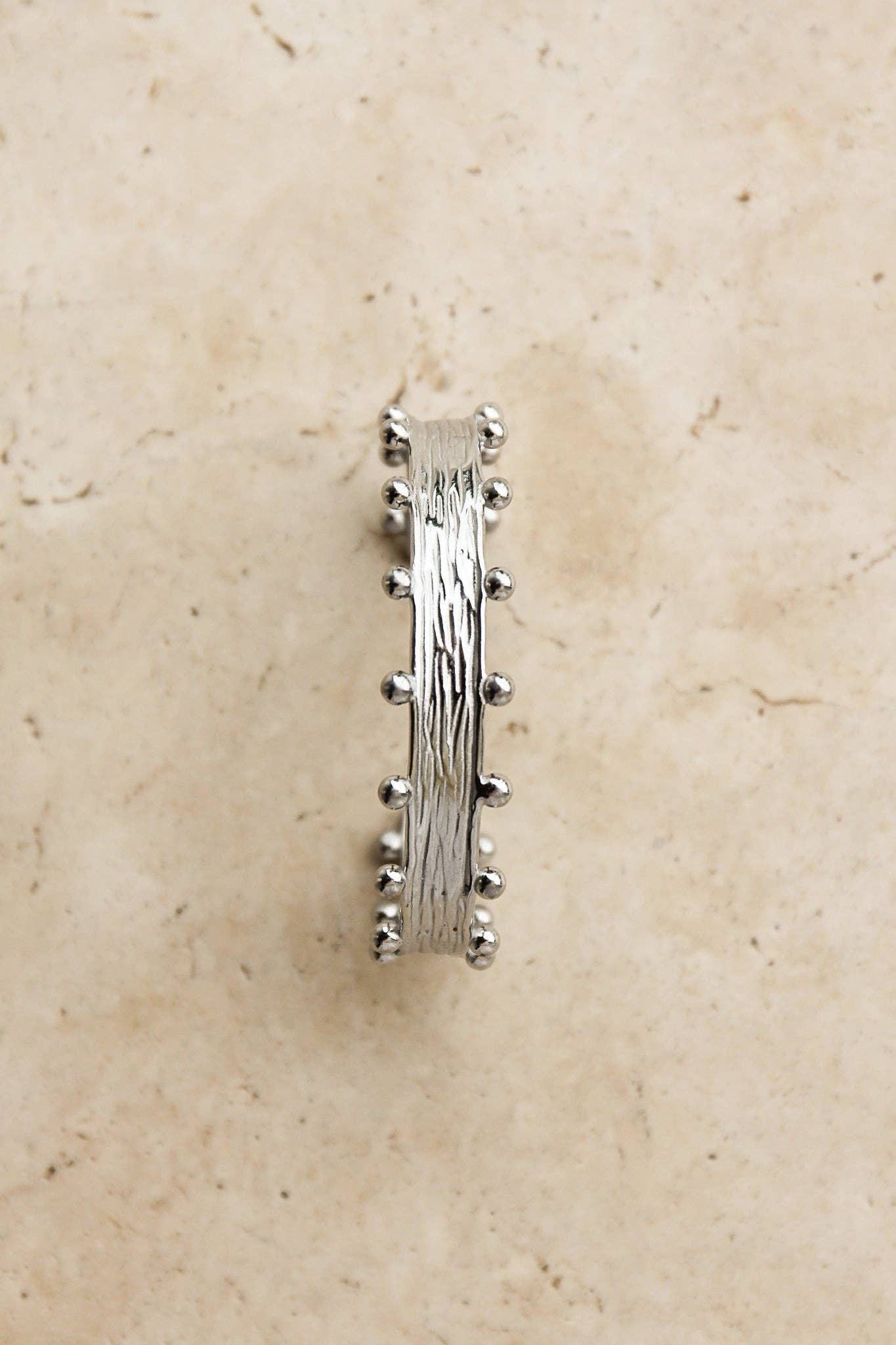 Aria Textured Cuff Bracelet  staged