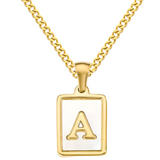 Harper Initial Pendant Necklace – 18K Gold Plated