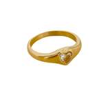 Eternal Heart Signet Ring