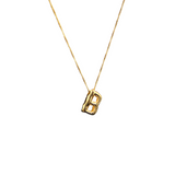 18K Gold Balloon Alphabet Necklace