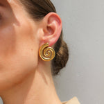 Conch Shell Earrings. 18K gold-plated, tarnish-resistant, waterproof & hypoallergenic
