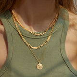 The Custom Multiple Name Necklace is a personalised keepsake in 18K gold or rose gold-plated sterling silver