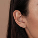 Gold Butterfly Stud Earrings add effortless elegance. 18K gold-plated, hypoallergenic & tarnish-resistant