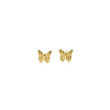 Gold Butterfly Stud Earrings add effortless elegance. 18K gold-plated, hypoallergenic & tarnish-resistant