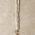 Golden Pearl Necklace – 18K Gold Plated, Elegant & Timeless Staged