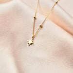 Guiding Star Necklace. Gold plated Stainless steel, hypoallergenic and waterproof jewellery