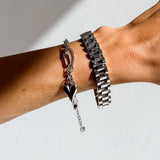 Heart Bracelet. silver, hypoallergenic & tarnish-resistant—featuring a delicate heart charm