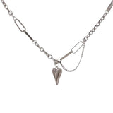 Heart Gold Necklace. Silver, hypoallergenic & tarnish-resistant, featuring a delicate heart charm
