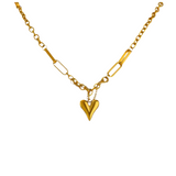 Heart Necklace. 18K gold-plated, hypoallergenic & tarnish-resistant