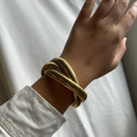 Infinity Multi-Layered Bracelet. 18K gold-plated model 1