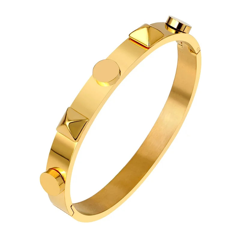 Iris Bangle Bracelet Gold