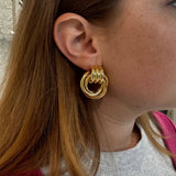 Jane Statement Earrings. 18K gold-plated
