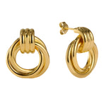 Jane Statement Earrings. 18K gold-plated, hypoallergenic & lightweight