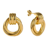 Jane Statement Earrings. 18K gold-plated, hypoallergenic & lightweight
