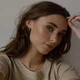 Mini Staple Earrings – 14K Gold Fill, Minimalist Everyday Style