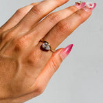 Lumière Teardrop Ring – 18K Gold Plated, Elegant & Timeless