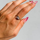 Lumière Teardrop Ring – 18K Gold Plated, Elegant & Timeless