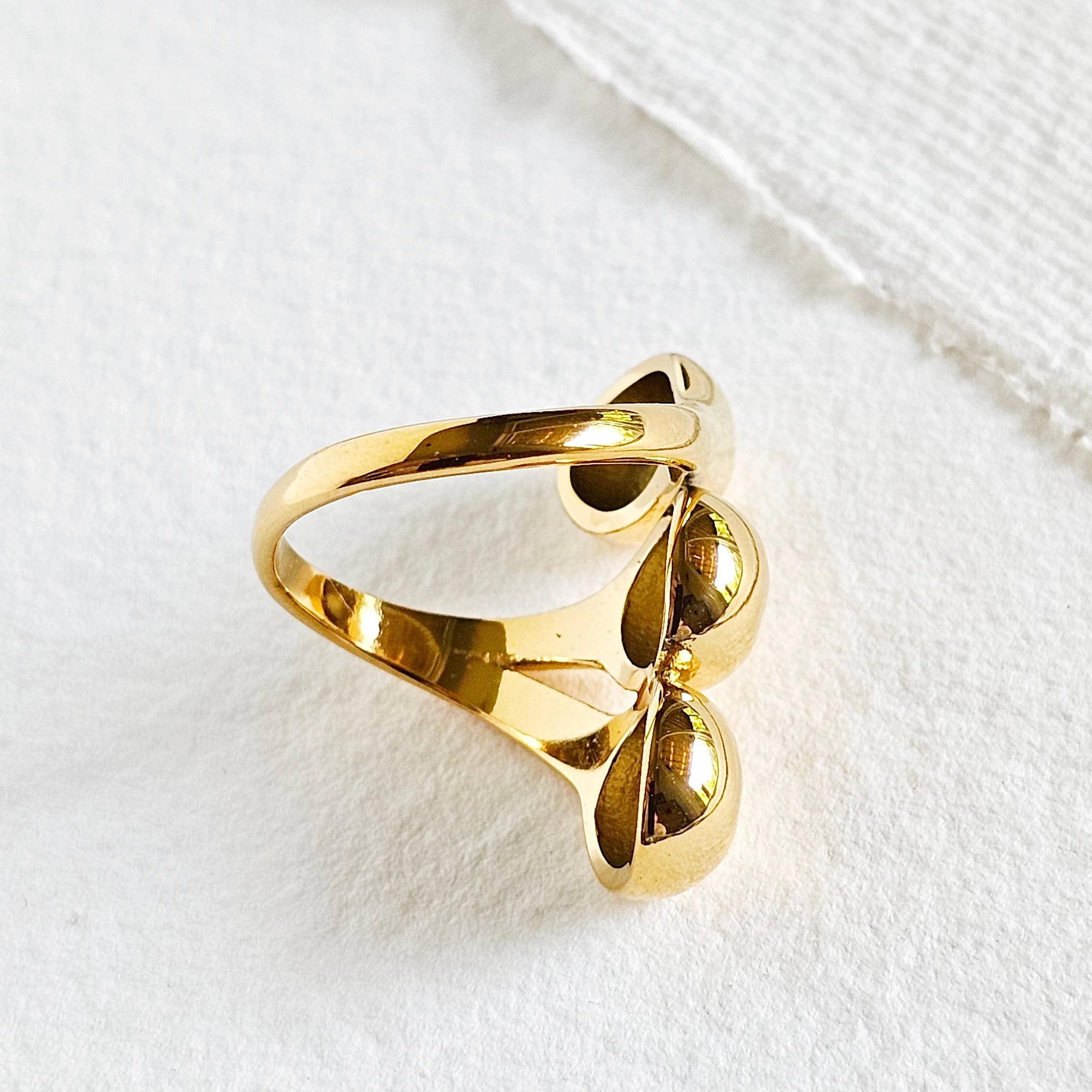 Modern Wrap Orb Ring adjustable ring