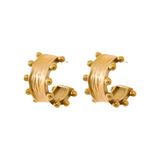 Nova Statement Hoop Earrings – Gold