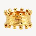 Raina Studded Ring. 18K gold-plated, waterproof, tarnish-resistant & hypoallergenic