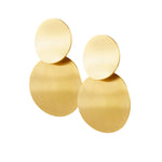 Statement Circular Earrings. 18K gold-plated, hypoallergenic & lightweight australia