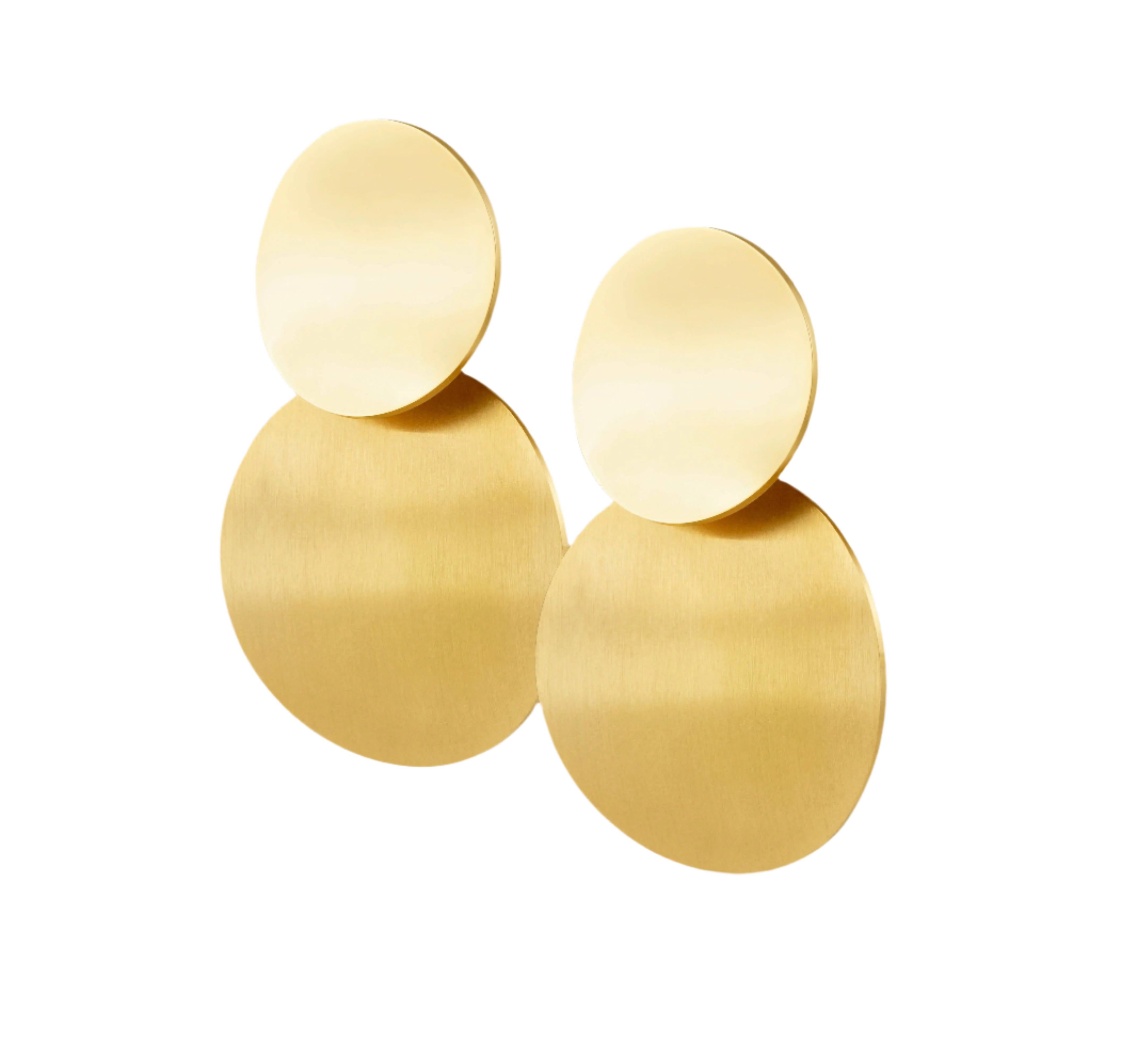 Statement Circular Earrings. 18K gold-plated, hypoallergenic & lightweight australia