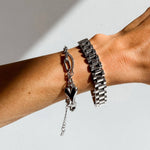 Sterling Watch Link Bracelet – Stainless Steel, Timeless & Elegant