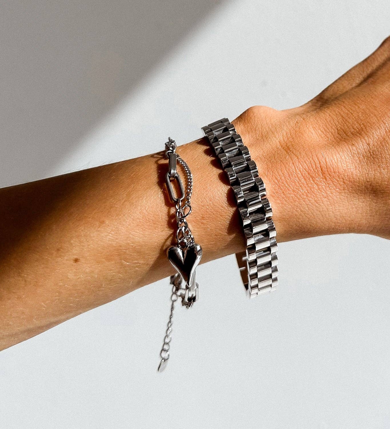 Sterling Watch Link Bracelet – Stainless Steel, Timeless & Elegant