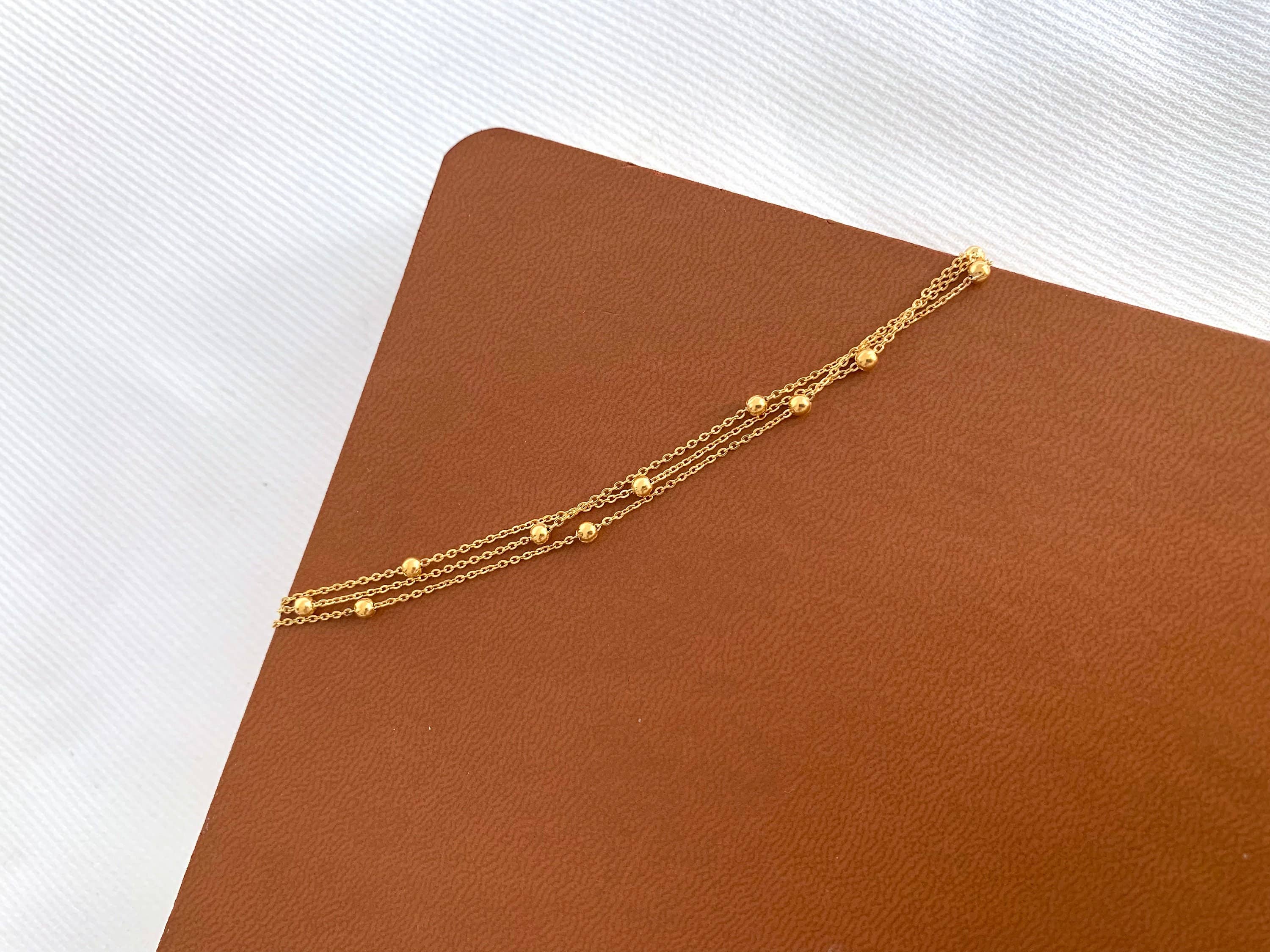 Trinity Layered Bracelet in gold