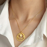 Two_rings_and_pendant_personalised_jewellery_gold