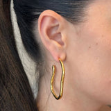 Orah Curved Hoop Earrings