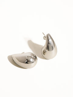 Celeste Large Droplet Huggie Earrings